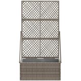  Vrtni saksija s rešetkom Siva 70 x 30 x 135 cm poliratan | Eponuda.com