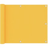 vidaXL balkonski zastor žuti 75 x 500 cm od tkanine Oxford Cijene