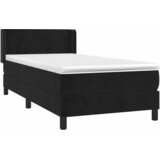 Box spring krevet s madracem crni 90x190 cm baršunasti | shoptok.hr