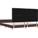  Postelja Temno Rjava 180x200 cm Tkanina, (22049797) Slike