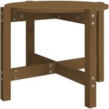 The Living Store Klubska mizica medeno rjava Ø 62,5x45 cm trdna borovina - Klubska Mizica, (21781178) | Shoptok.si