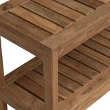  Bočni stol za kupaonicu s pohranom Prirodna 60 x 30 x 45 cm | shoptok.hr