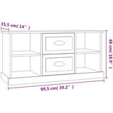 TV ormarić bijeli 99,5 x 35,5 x 48 cm od konstruiranog drva | shoptok.hr