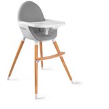 Kinderkraft high stolica za hranjenje 2u1 fini grey KKKFINIGRY0000 | ePonuda.com