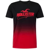 Hollister Majica crvena / crna