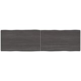 vidaXL Mizna plošča temno siva 180x50x6 cm obdelana trdna hrastovina, (20979553) Cene