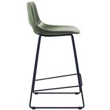Kave Home Kaki zelena barska stolica od umjetne kože (visine sjedala 65 cm) Zahara – | shoptok.hr