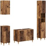  Set kupaonskih ormara od 4 dijela ALKMAAR Staro drvo | shoptok.hr