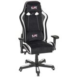 MID.YOU GAMING STOL tekstil črna, bela | Shoptok.si