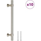  Ručke za ormarić 10 kom srebrne 128 mm od nehrđajućeg čelika | shoptok.hr