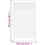  Vrata za ormarić rešetkasti dizajn 2 kom 99,3x59,4 cm borovina | shoptok.hr