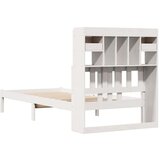 vidaXL Knjižna postelja brez ležišča bela 90x200 cm trdna borovina | Shoptok.si