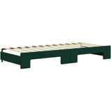  Dnevni krevet na razvlačenje tamnozeleni 80 x 200 cm baršunasti | shoptok.hr