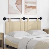  Držeće uzglavlje Zidne Jednobojno Krema 150 x 55 x 5 cm tkanina - Krema 140 cm bez LED svjetla | shoptok.hr