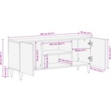 vidaXL Omare in policami za shranjevanje medijev Rjava | Shoptok.si