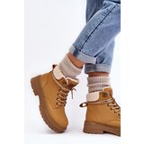 Boto Women's Leather Trappers With Fur Camel Lynnvia | Shoptok.si