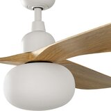 Faro 34361WT-11L - plafonski ventilator OUTWOOD L 1xE27/15W braon/bela prečnik 150 cm WT IP44+DO | Eponuda.com