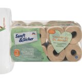 Sanft&Sicher reciklirani toaletni papir, 3-slojni 16 kom cene