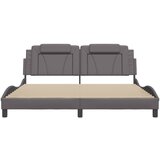  Okvir kreveta Viana s LED-om bez madraca sivi 180 x 200 cm | shoptok.hr