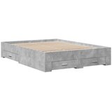  The Living Store Posteljni okvir s predali betonsko siv 120x200cm inženirski les - Posteljni Okvir, (21497635) | Shoptok.si