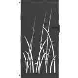 vidaXL Vrtna vrata Crna 105 x 200 cm Čelik s praškastim premazom | shoptok.hr