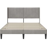  Okvir za krevet Svijetlo siva 160 x 200 cm Baršun - Svjetlosiva 160 x 200 cm | shoptok.hr
