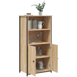  Visoka komoda boja hrasta 62 x 36 x 121,5 cm konstruirano drvo | shoptok.hr