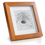 Casa Chic Bristol, okvir za slike, steklo, 15 x 15 cm, mat, pravi les Cene