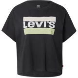 Levi's Majica 'Graphic Varsity Tee' pastelno zelena / crna / bijela