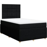 Maison Chic Box spring postelja - Vzmetna postelja z vzmetnico črna 120x190 cm blago SL24066, (21880044) | Shoptok.si