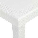  Vrtni stol bijeli 79 x 79 x 72 cm plastika s izgledom ratana | shoptok.hr