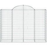  Lučne gabionske košare 12kom 200x50x140/160cm pocinčano željezo | shoptok.hr