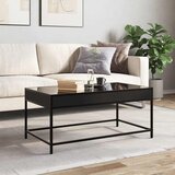  Stolić za kavu s beskonačnim LED svjetlima crni 90x50x41 cm | shoptok.hr