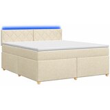  Boxspring krevet s madracem Krem 160 x 200 cm Tkanina 160 x 200 x 100.5 cm | Shoptok.si