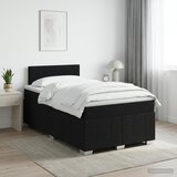  Boxspring krevet s madracem Crna 120 x 190 cm Tkanina | shoptok.hr