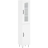 Maison Chic Visoka omara - Komoda - Predalnik bela 34,5x34x180 cm inženirski les, (21719258) Cene