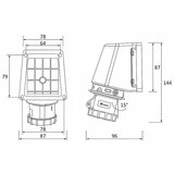 Madras doo Beograd UTIČNICA ZIDNA UKO-UTO BEMIS IP67 16A 2P+E 220V BC1-1403-7535 | ePonuda.com