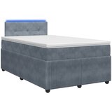  Boxspring krevet s madracem Tamnosiva 120 x 200 cm Baršun | shoptok.hr