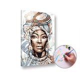 Slikanje po brojevima - Afrička žena  Slikanje po brojevima - Afrička žena Slike