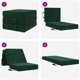 SOFA na razvlačenje 75 x 63 x 45 cm Tamnozelena | Shoptok.si