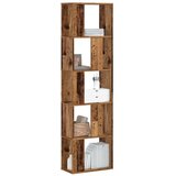  Regal za knjige 5 razina boja staro drvo 45x23,5x162,5cm drveni | shoptok.hr