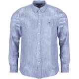 Tommy Hilfiger LINEN BENGAL STRIPE RF SHIRT Plava | shoptok.hr