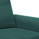 vidaXL 3-dijelni set sofa s jastucima tamnozeleni baršunasti | shoptok.hr
