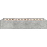  Okvir kreveta boja betona 75x190 cm od konstruiranog drva | shoptok.hr
