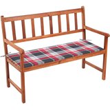  Vrtna klupa s jastukom 120 cm od masivnog bagremovog drva Smeđa 120 x 50 x 4 cm Cijene