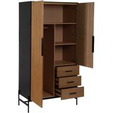 Ixia Garderobna omara v jesenovem dekorju v naravni barvi 104x203 cm – | Shoptok.si