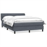 Box Spring krevet s madracem tamno sivi 140x220 cm samt | shoptok.hr