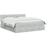  s od storage Svjetlosiva 160 x 200 cm Baršun | shoptok.hr