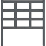  Uzglavlje za krevet sivo 95,5 x 4 x 100 cm od masivne borovine | shoptok.hr