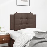  Jastuk za uzglavlje Zadar smeđi 90 cm od umjetne kože | shoptok.hr